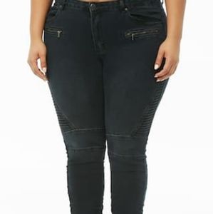 Fast Engines Moto Skinny Jeans
